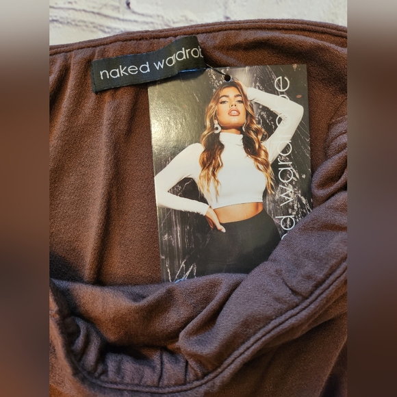 naked wardrobe Meant Tu-Be Maxi Dress - Chocolate (M) - Picture 3 of 3